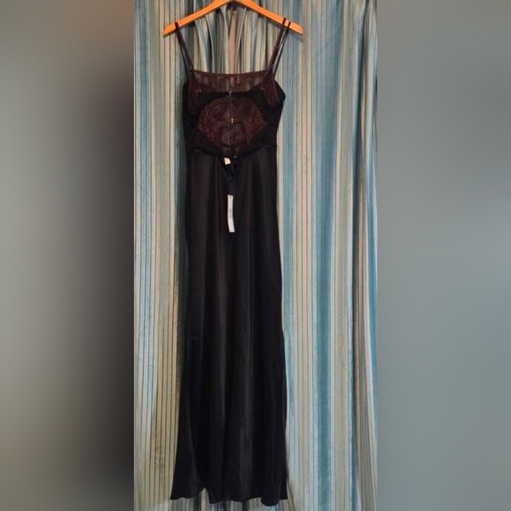 BEC + BRIDGE Amoras Cut-Out Maxi Dress Chocolate Black Size 10 NWT - Picture 2 of 8